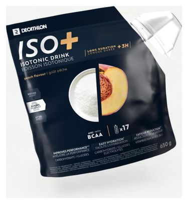 Boisson isotonique Decathlon Nutrition Poudre Iso+ Pêche - 650g