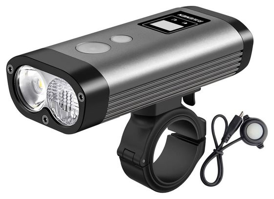 Éclairage avant Ravemen PR1400 LED USB Gris