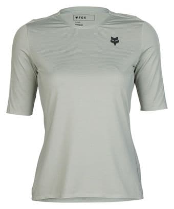 Maillot de manga corta Fox Flexair Ascent Gris para mujer