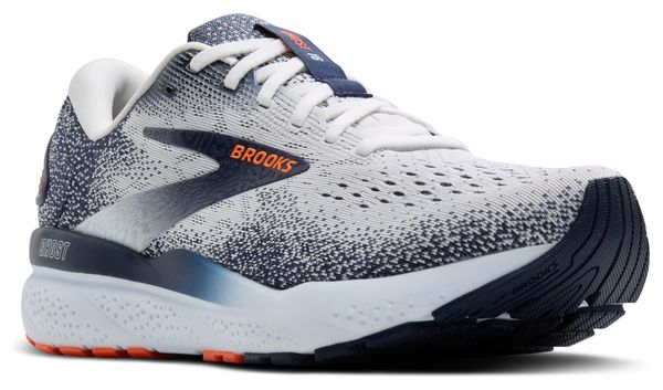 Brooks Ghost 16 Running Shoes White/Orange Men's
