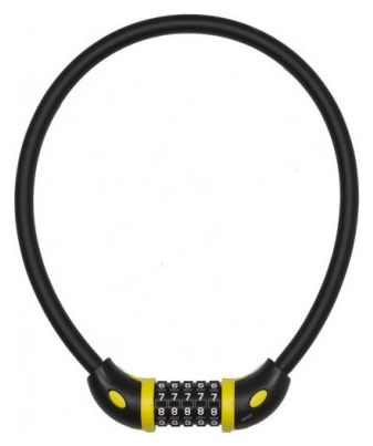 AUVRAY - Cable Antivol Vélo Combi A Chiffres ø12 - Longueur 65cm - Fiable et Résistant - Acier Tressé - Universel