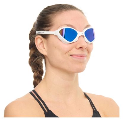 Lunettes de natation BuddySwim OzeanX Blanc/Bleu Mirror