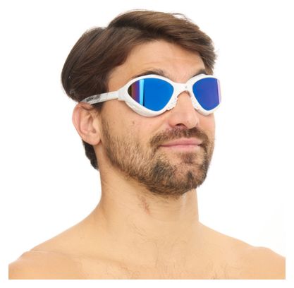 Lunettes de natation BuddySwim OzeanX Blanc/Bleu Mirror