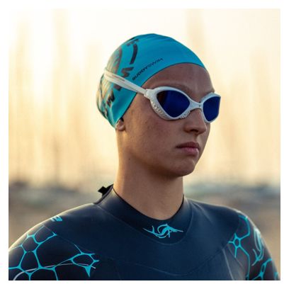 Lunettes de natation BuddySwim OzeanX Blanc/Bleu Mirror