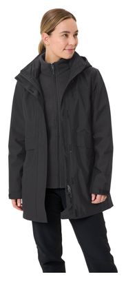Parka 3-in-1 Vaude Idris IV Donna Nero