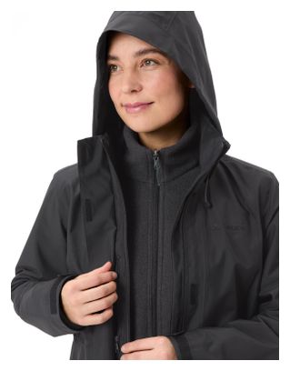 Parka 3-in-1 Vaude Idris IV Donna Nero