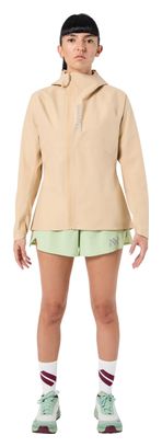 Chaqueta impermeable NNormal Trail Rain beige para mujer