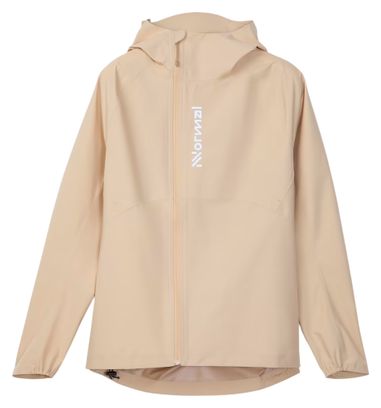 Chaqueta impermeable NNormal Trail Rain beige para mujer