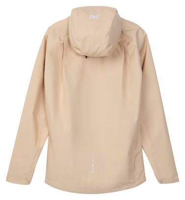 Chaqueta impermeable NNormal Trail Rain beige para mujer