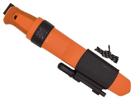 Couteau de survie Mora Kit Kansbol Orange Brûlé avec gaine en polymère-Orange