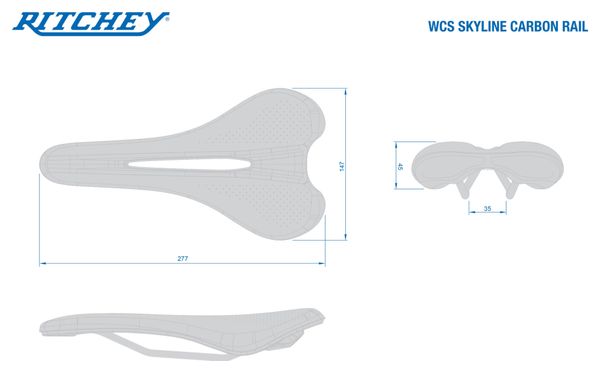 Ritchey WCS Carbon Skyline Zadel Zwart