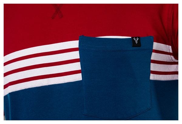 T-Shirt Manches Courtes LeBram Poche Tourmalet Rouge / Bleu