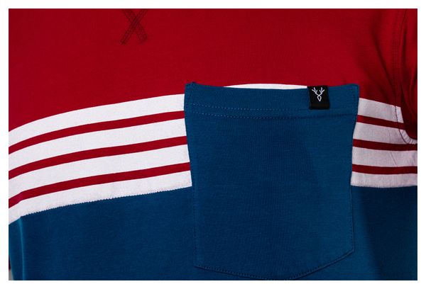 T-Shirt Manches Courtes LeBram Poche Tourmalet Rouge / Bleu