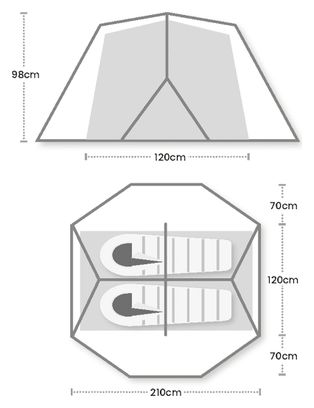 Terra Nova Panacea 2 Persoons Tent Groen