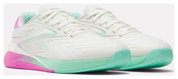 Reebok Nano X5 Edge Women's Training Shoes in White/Pink/Green