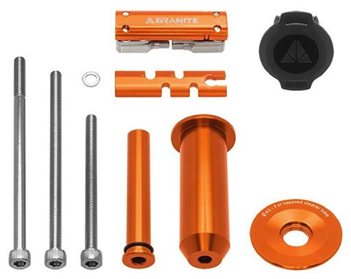 Multi-Tools im Granit-Design mit 42 mm orangefarbener Bodenkappe