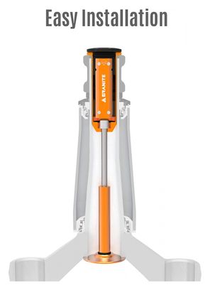 Multiherramientas de diseño de granito con tapa inferior naranja de 42 mm