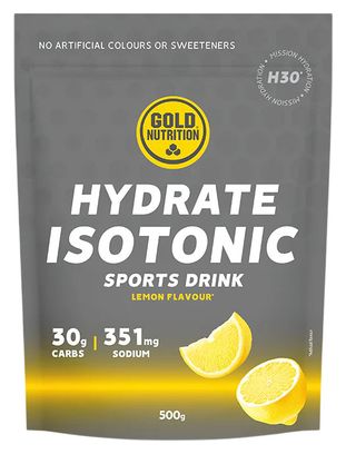 GoldNutrition Hydrate Isotonic H30 Lemon Energy Drink, 500 g