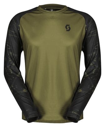 Heren Scott Trail Storm Trui met lange mouwen Groen/Zwart
