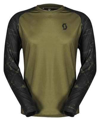 Men's Scott Trail Storm long sleeve jersey Green/Black