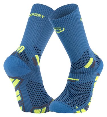 BV Sport Trail Ultra.2 Hoge Sokken Blauw/Geel