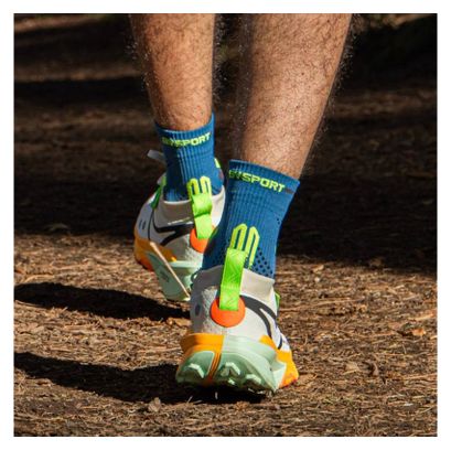 BV Sport Trail Ultra.2 Hoge Sokken Blauw/Geel