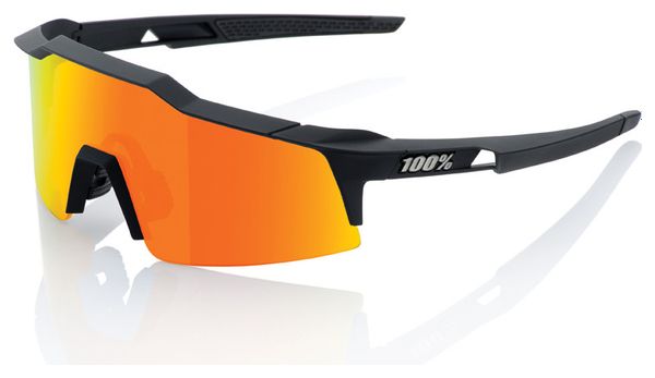 100% Speedcraft SL Sunglasses Black / Red Hiper Mirror + Clear Lens