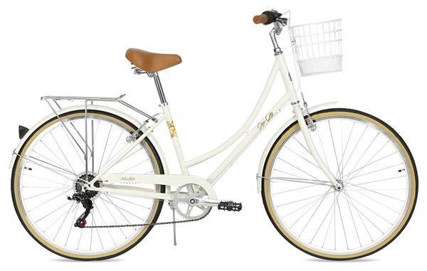 FabricBike Step City - Vélo de route pour femmes 28” Sand Cream