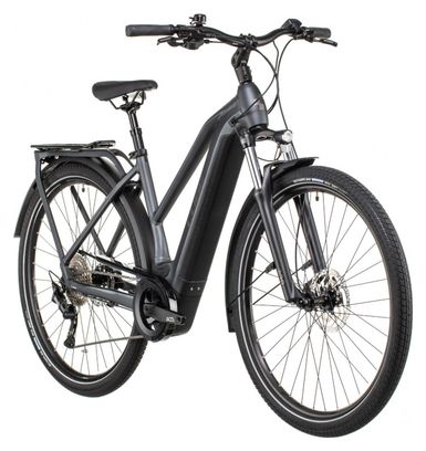 Cube Kathmandu Hybrid One 500 Trapeze Electric City Bike Shimano Deore 10S  500 Wh 700 mm Grey Teak 2022