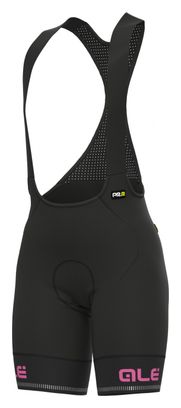 Alé Sella Plus Damen-Trägerhose Schwarz/Fluo Pink