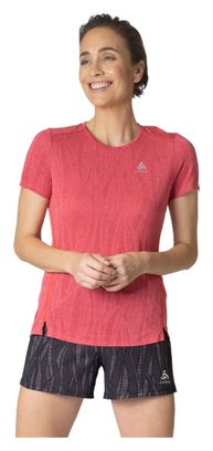 Camiseta de manga corta para mujer Odlo Zeroweight <strong>Engineer</strong> Rojo