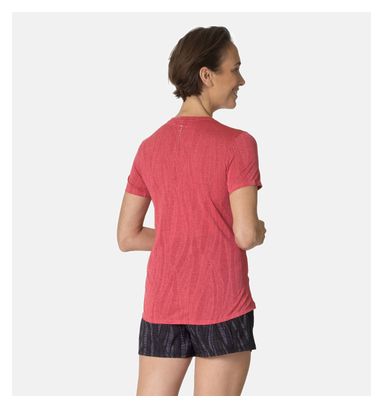 Camiseta de manga corta para mujer Odlo Zeroweight <strong>Engineer</strong> Rojo