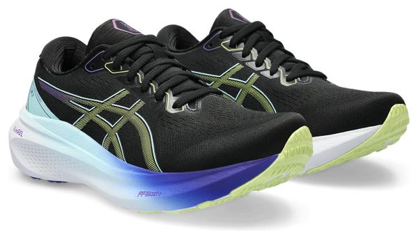 Asics Gel Kayano 30 Running Shoes Black Yellow Women's