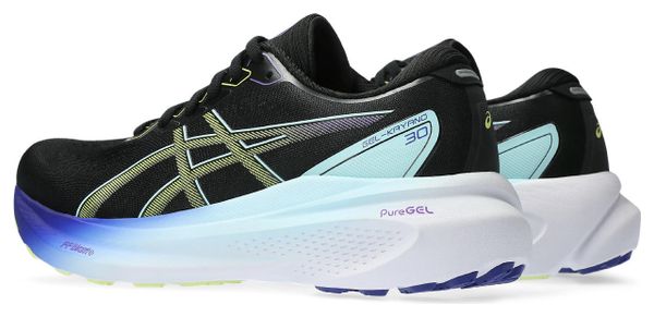 Asics Gel Kayano 30 Running Shoes Black Yellow Women's