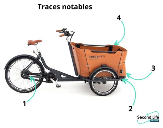 Wiederaufgearbeitetes Produkt Babboe Curve Mountain Enviolo NuVinci 500 Wh 20 26 Grau Anthrazit Braun 2023 Elektrisches Lastenfahrrad Alltricks