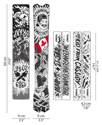 Frame sticker DYEDBRO Chainsaw Black