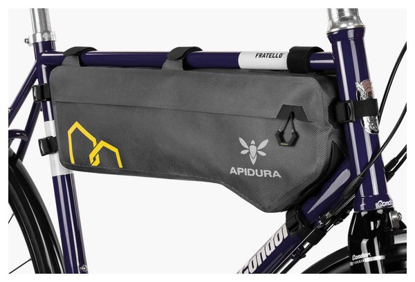 Sacoche de Cadre Apidura Expédition 6.5L Gris / Jaune