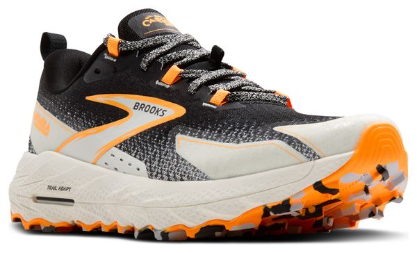 Chaussures Trail Brooks Cascadia 18 Noir/Blanc/Orange Homme