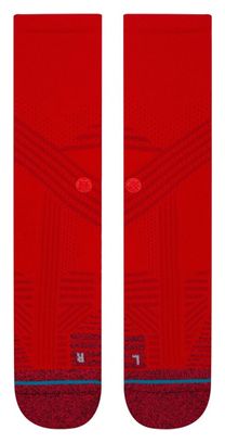 Chaussettes Stance Athletic Crew Staple Rouge