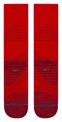 Chaussettes Stance Athletic Crew Staple Rouge