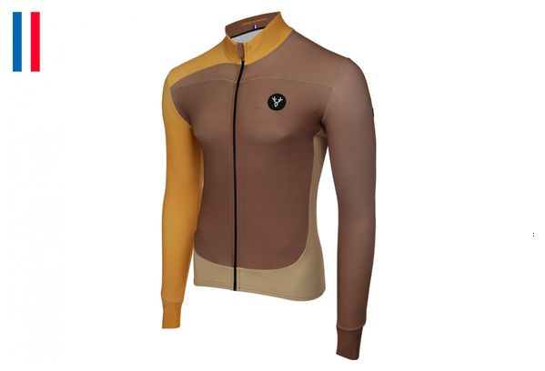 LeBram Madeleine Long Sleeve Jersey Brown Tailored Fit