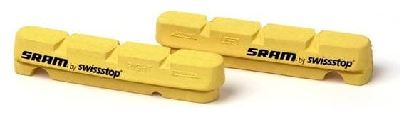 x2 Sram remblok cartridges voor gele carbon velgen