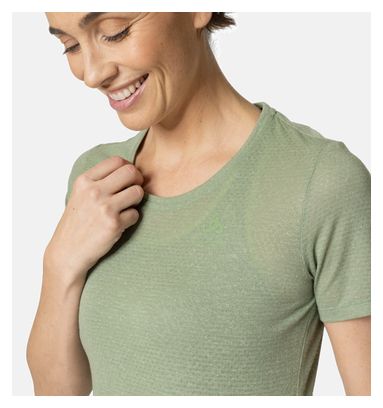 Odlo Zeroweight Engineered Women's Short Sleeve Shirt Khaki