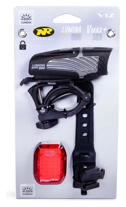 NiteRider Lumina Micro 650 / Vmax+ 150 Combo Front and Rear Light Set