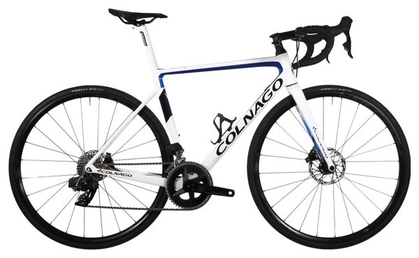 Colnago V3 Disc Road Bike Sram Rival eTap AXS 12S 700 mm Bianco Blu 2022