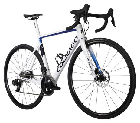 Bicicleta de carretera Colnago V3 Disc Sram Rival eTap AXS 12S 700 mm Blanco Azul 2022