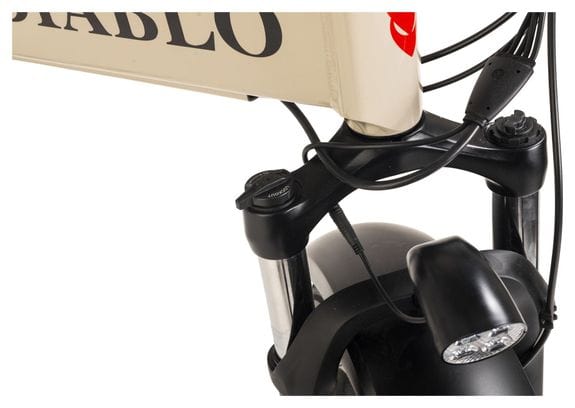 Vélo électrique pliant compact 20  Storm Beige Diablo Bikes