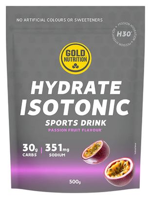GoldNutrition Hydrate Isotonic H30 Passion Fruit Drink, 500 g