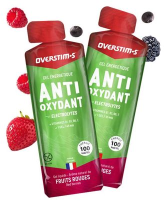 Gel Énergétique Overstims Antioxydant Fruits Rouges 34g