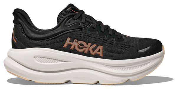 Hoka Bondi 9 Schwarz/Gold Damen Laufschuhe